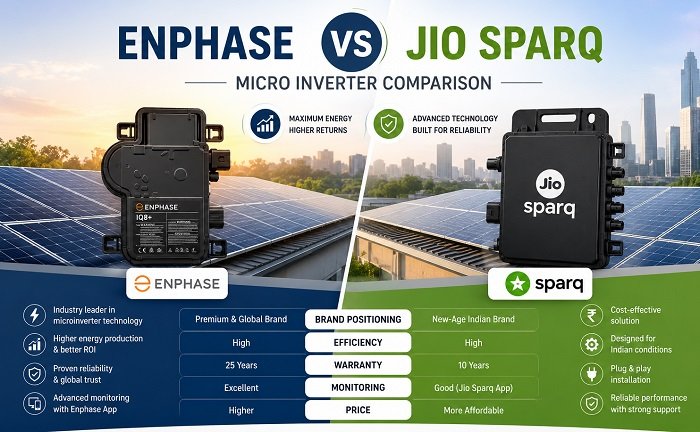 Enphase vs jio Sparq Micro Inverter