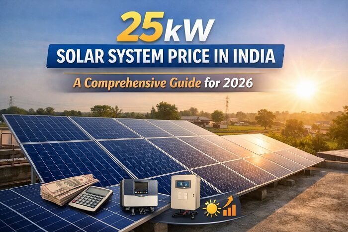25kW Solar System Price in India