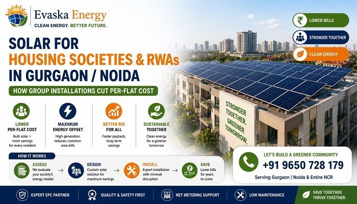 Solar For Housing Societies RWAs Gurgaon Noida